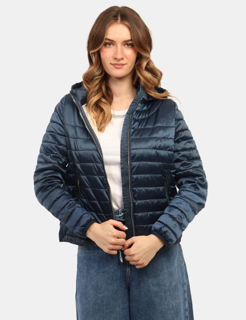 Piumino donna scontato - Piumino Yes Zee Blu