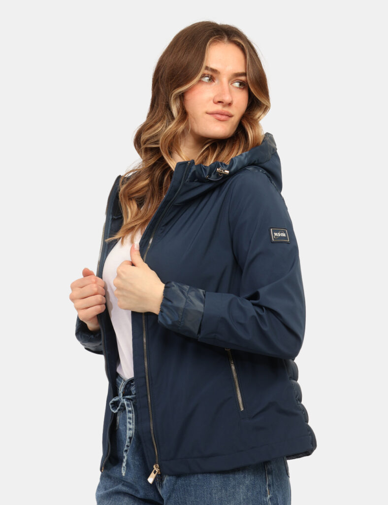 Piumino donna scontato - Piumino Yes Zee Blu