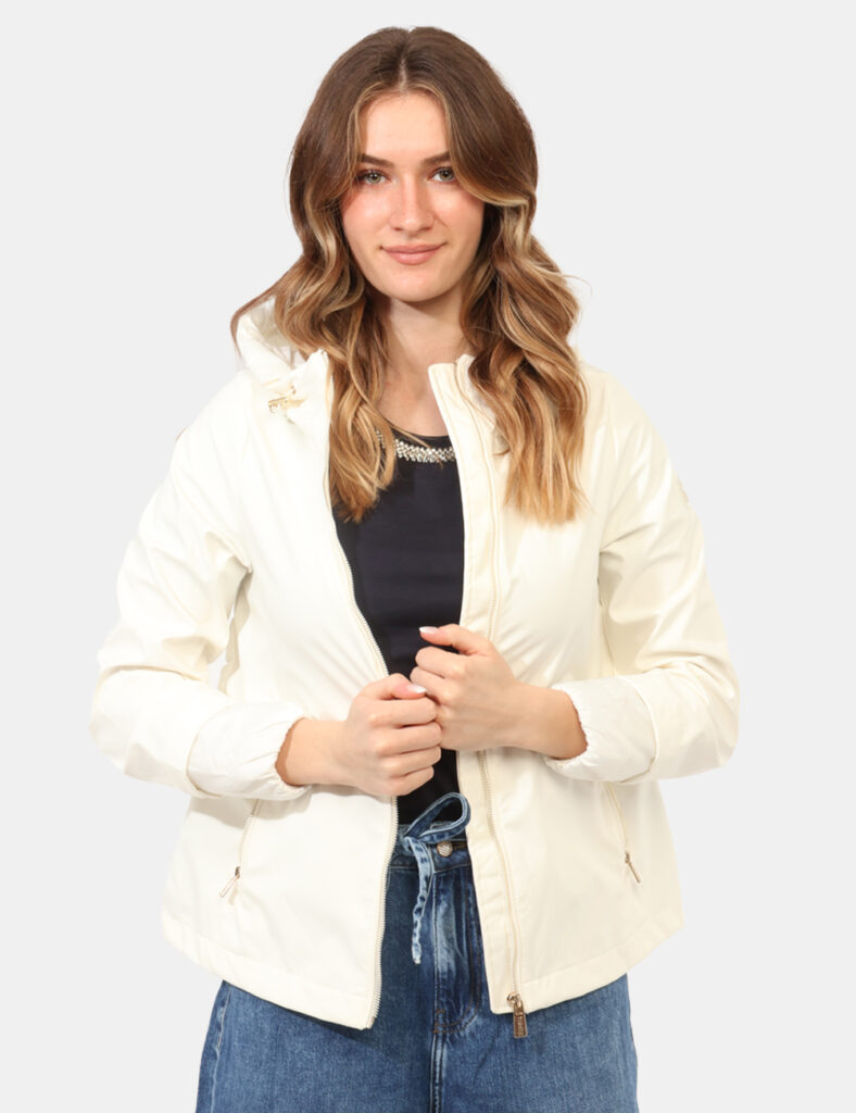Piumino donna scontato - Piumino Yes Zee Bianco