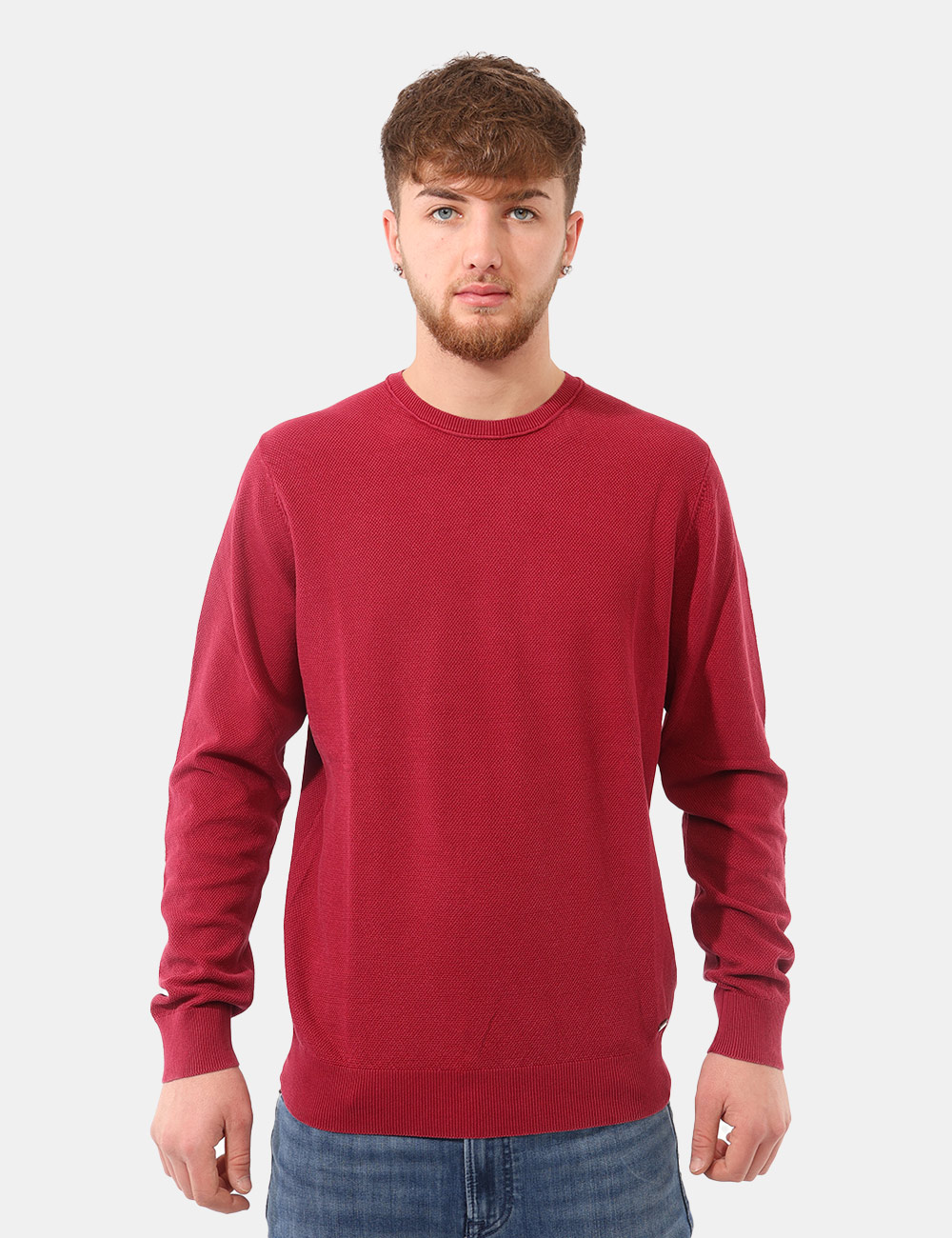 P10008-OB_LAMPONE_PE26_5 Maglione Goha Rosso - Maglione GOHA Rosso Il Maglione GOHA Rosso è la scelta ideale per chi desidera aggiungere un tocco di