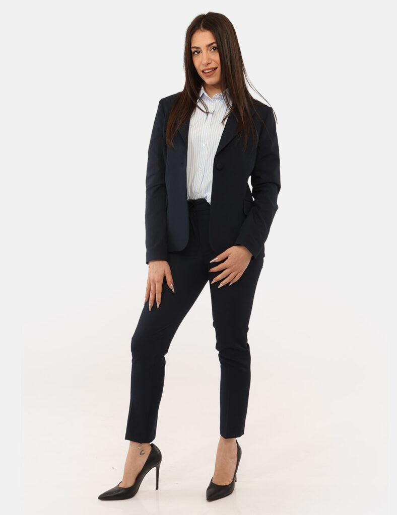 Abbigliamento donna scontato - Pantaloni Materica Blu