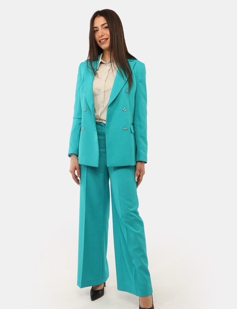 Abbigliamento donna scontato - Pantaloni Materica Azzurri