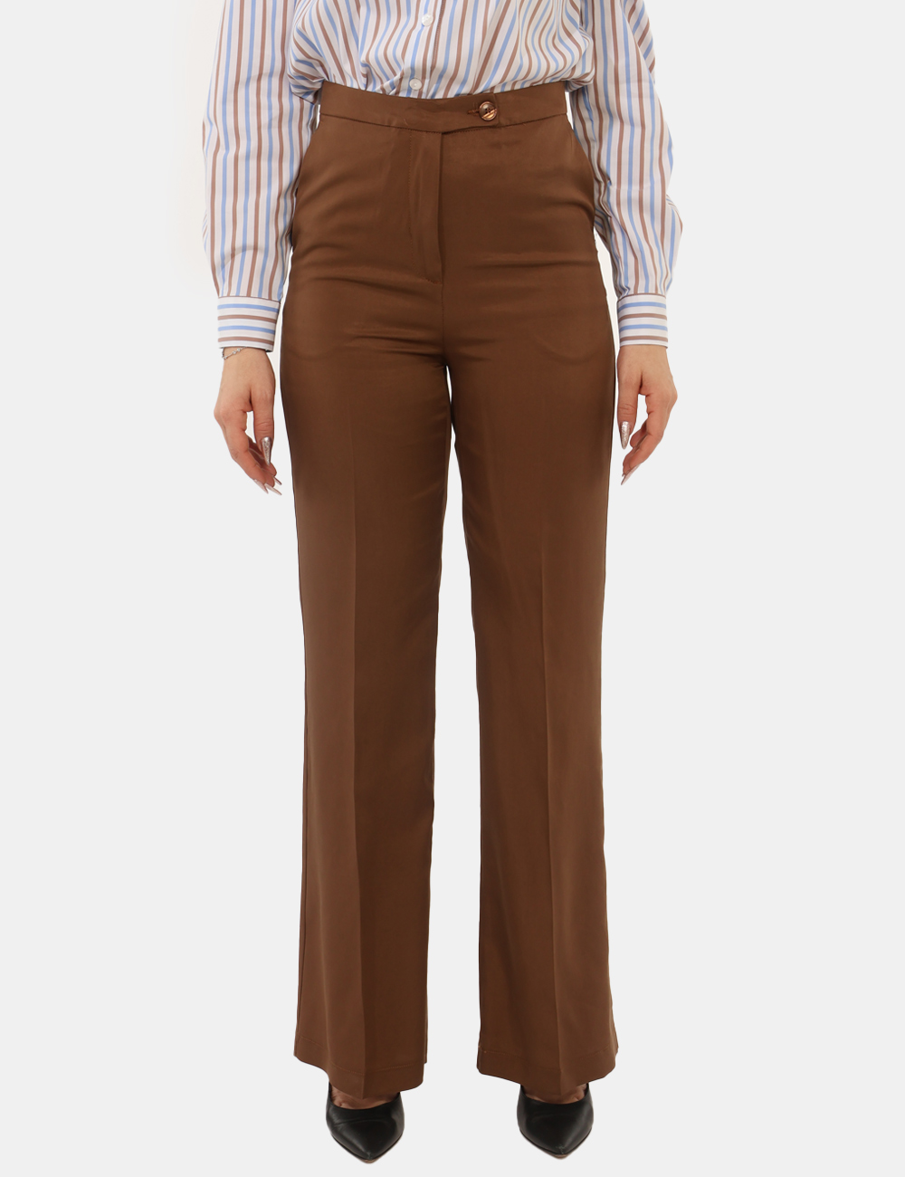 PD12SP26-TP336-PESCA-OB_BRUCIATO_PE26_4 Pantaloni Materica Marroni - Pantaloni MATERICA Marroni I Pantaloni MATERICA Marroni sono il capo ideale per chi desidera un