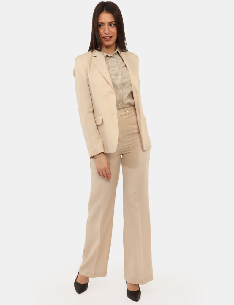 Abbigliamento donna scontato - Pantaloni Materica Beige