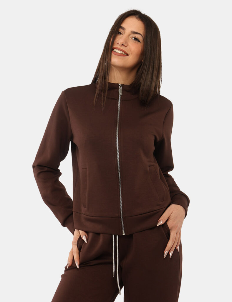 Abbigliamento donna scontato - Felpa Concept83 Marrone