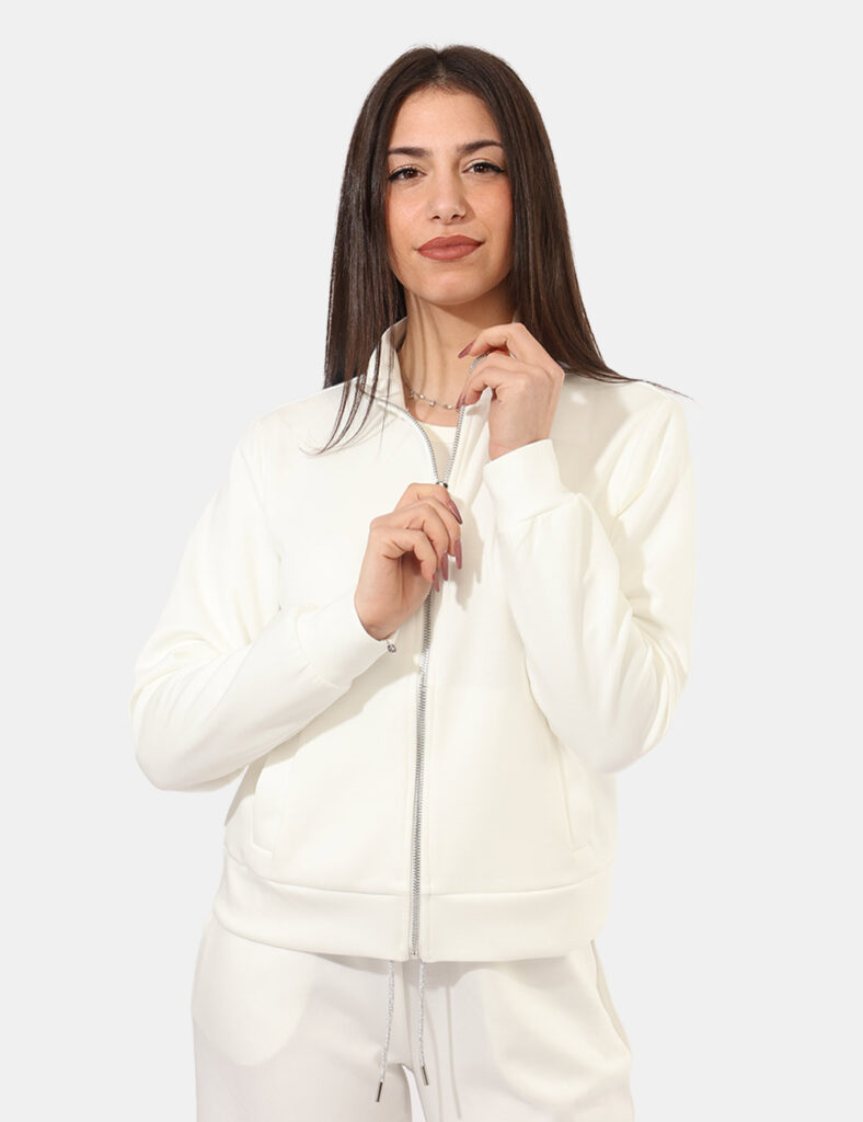 Felpa Concept83 Bianca - Felpa CONCEPT83 Bianca da donna La Felpa CONCEPT83 Bianca è il capo perfetto per chi desidera uno s