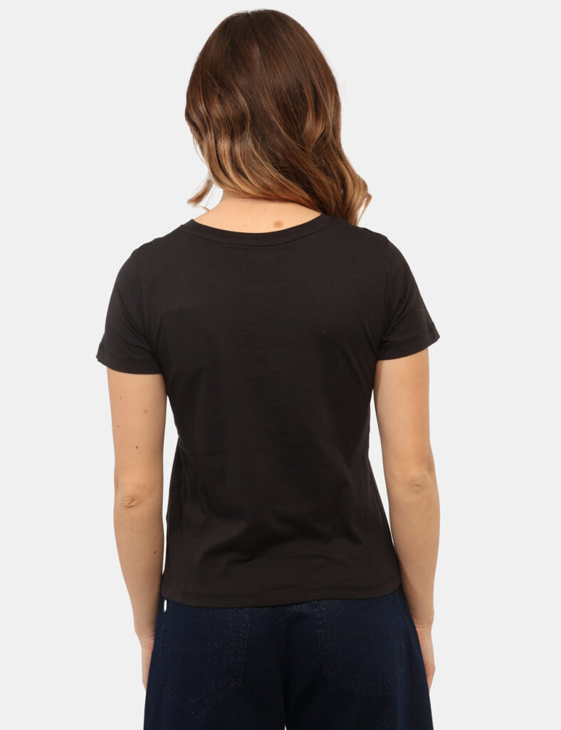 Abbigliamento donna scontato - T-shirt Pepe Jeans Nera