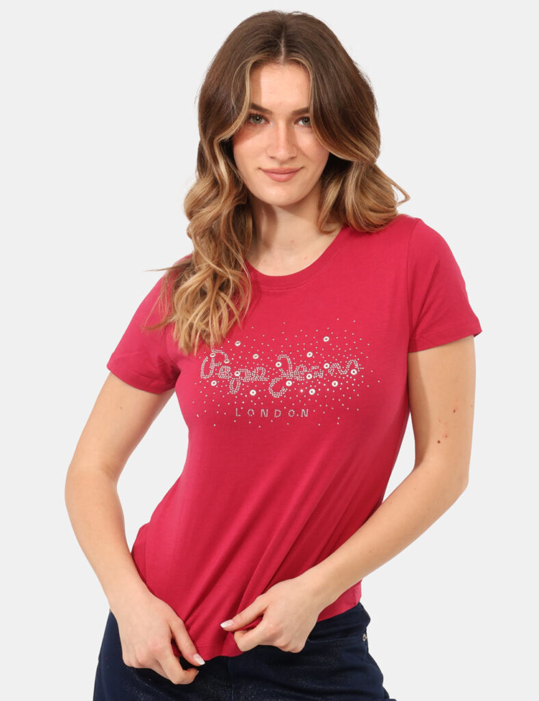 Abbigliamento donna scontato - T-shirt Pepe Jeans Fucsia