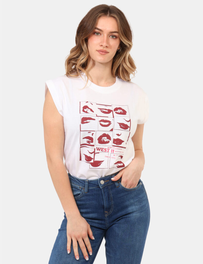 Abbigliamento donna scontato - T-shirt Pepe Jeans Bianca
