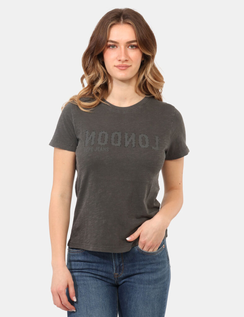 Abbigliamento donna scontato - T-shirt Pepe Jeans Grigia