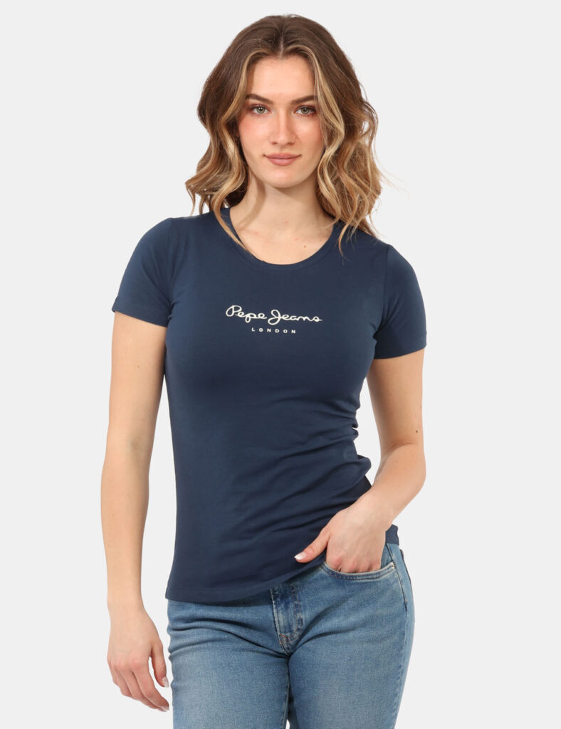 Abbigliamento donna scontato - T-shirt Pepe Jeans Blu