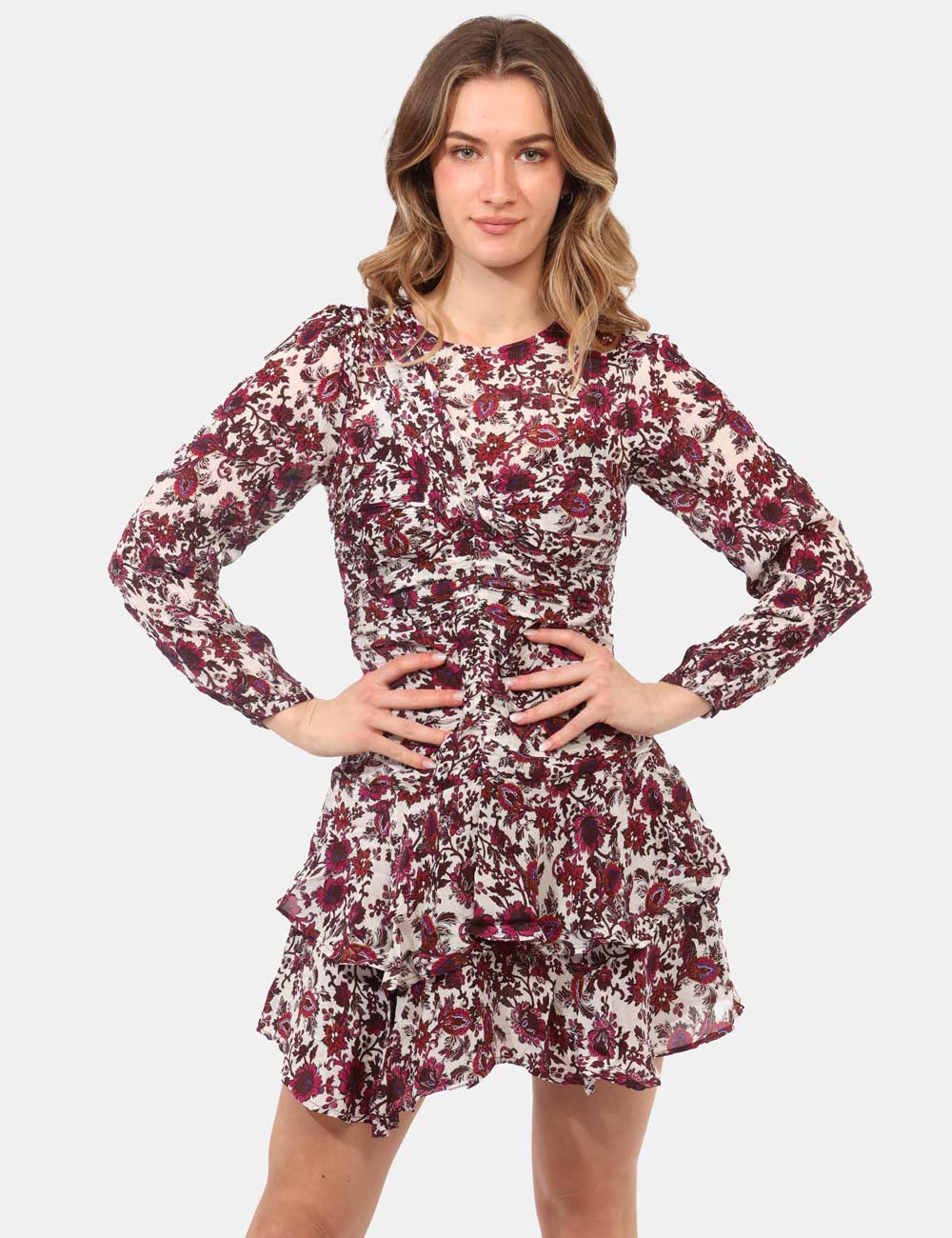 PL9537759-OB_LOTUS-RED-P296_PE26_1 Vestito Pepe Jeans in Fantasia - Vestito PEPE JEANS in Fantasia da donna Il Vestito PEPE JEANS in Fantasia è la scelta perfe