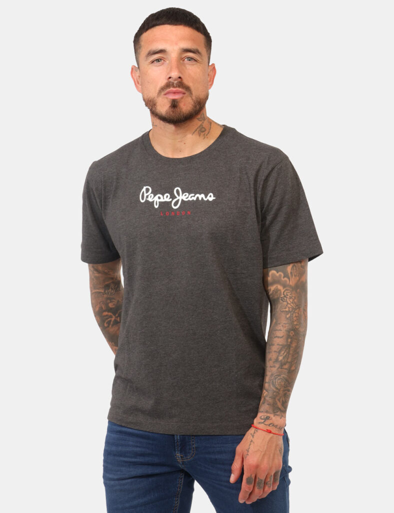T-shirt Pepe Jeans Grigia - T-shirt PEPE JEANS Grigia da uomo La T-shirt PEPE JEANS Grigia è il capo ideale per chi cerca un