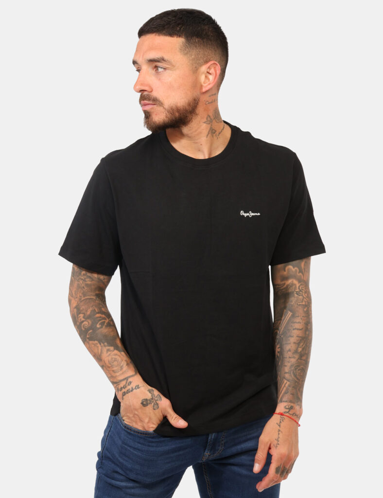 T-shirt uomo scontata - T-shirt Pepe Jeans Nero