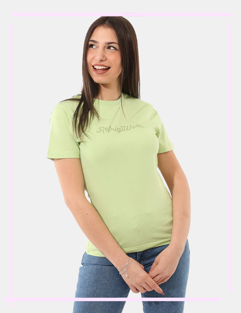 Abbigliamento donna scontato - T-shirt Refrigiwear Verde tg. S