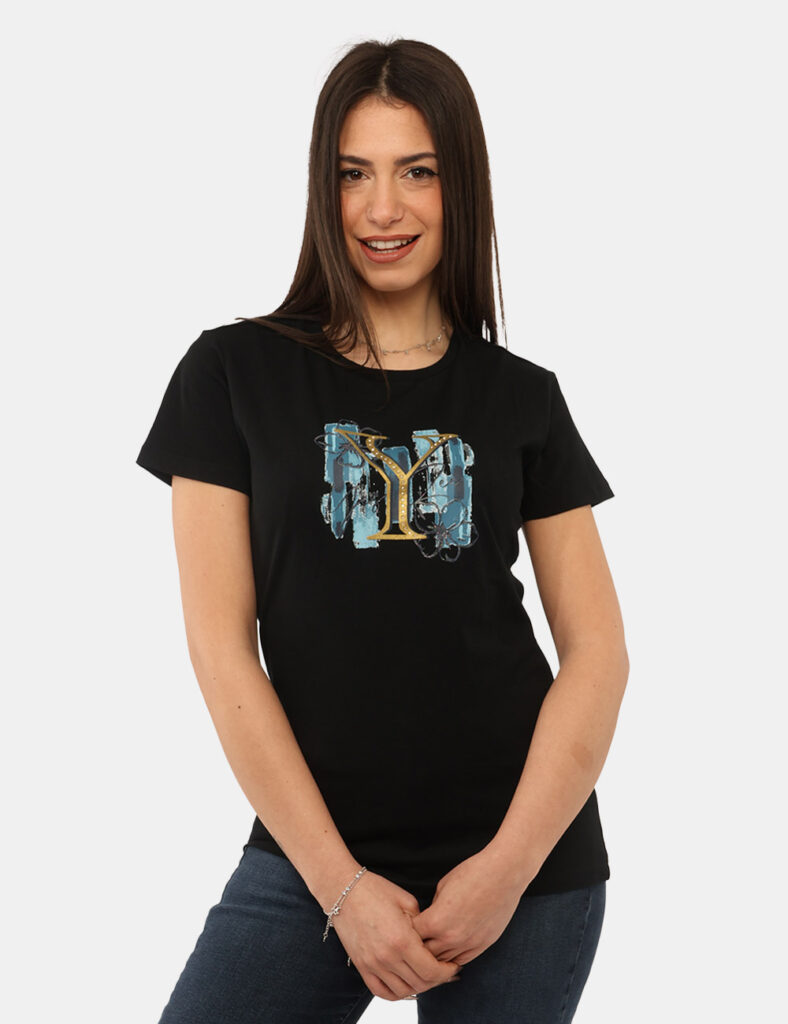 T-shirt da donna scontata - T-shirt Yes Zee Nera
