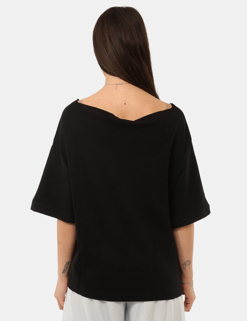 T-shirt Via Delle Rose Nera