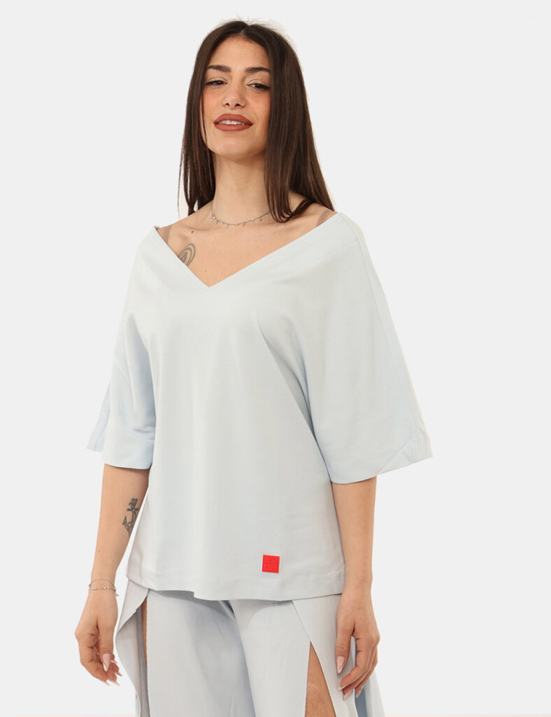 T-shirt Via Delle Rose Azzurra