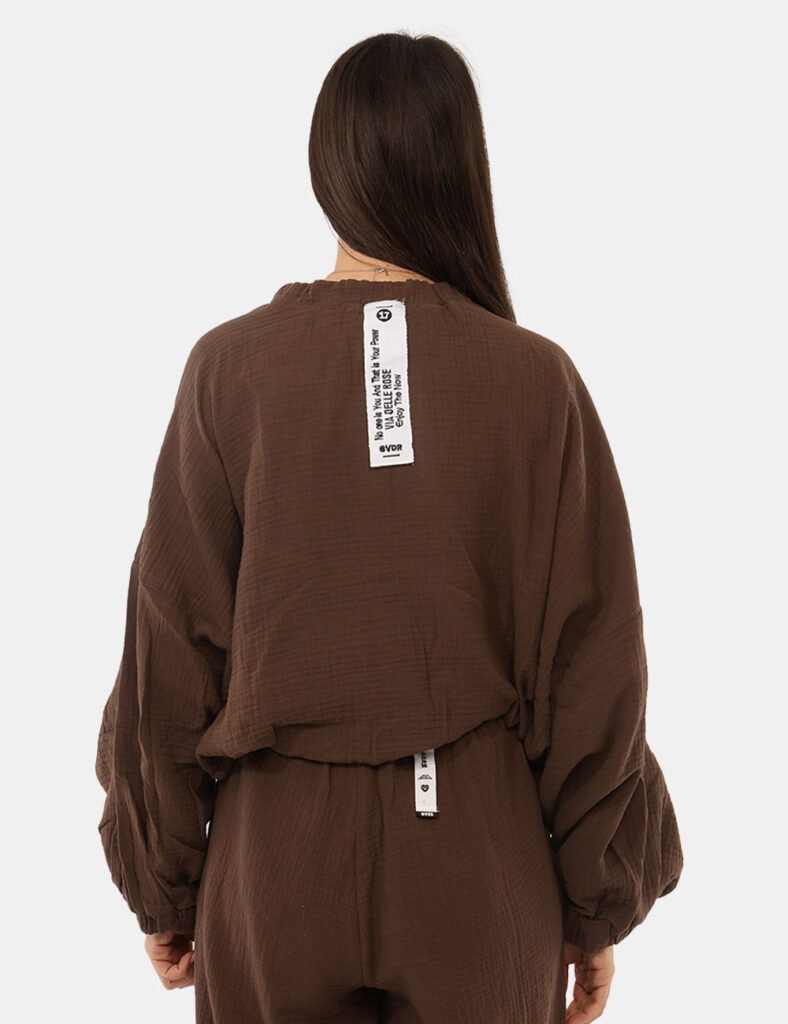 Abbigliamento donna scontato - Camicia Via Delle Rose Marrone