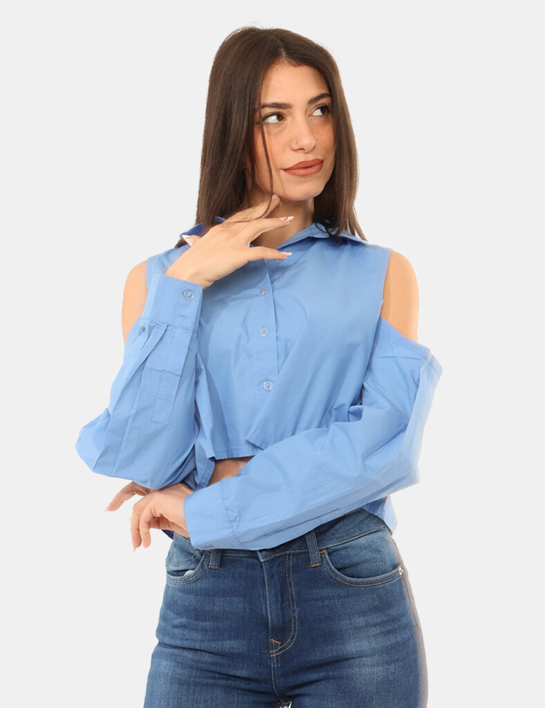 Abbigliamento donna scontato - Camicia Via Delle Rose Azzurra