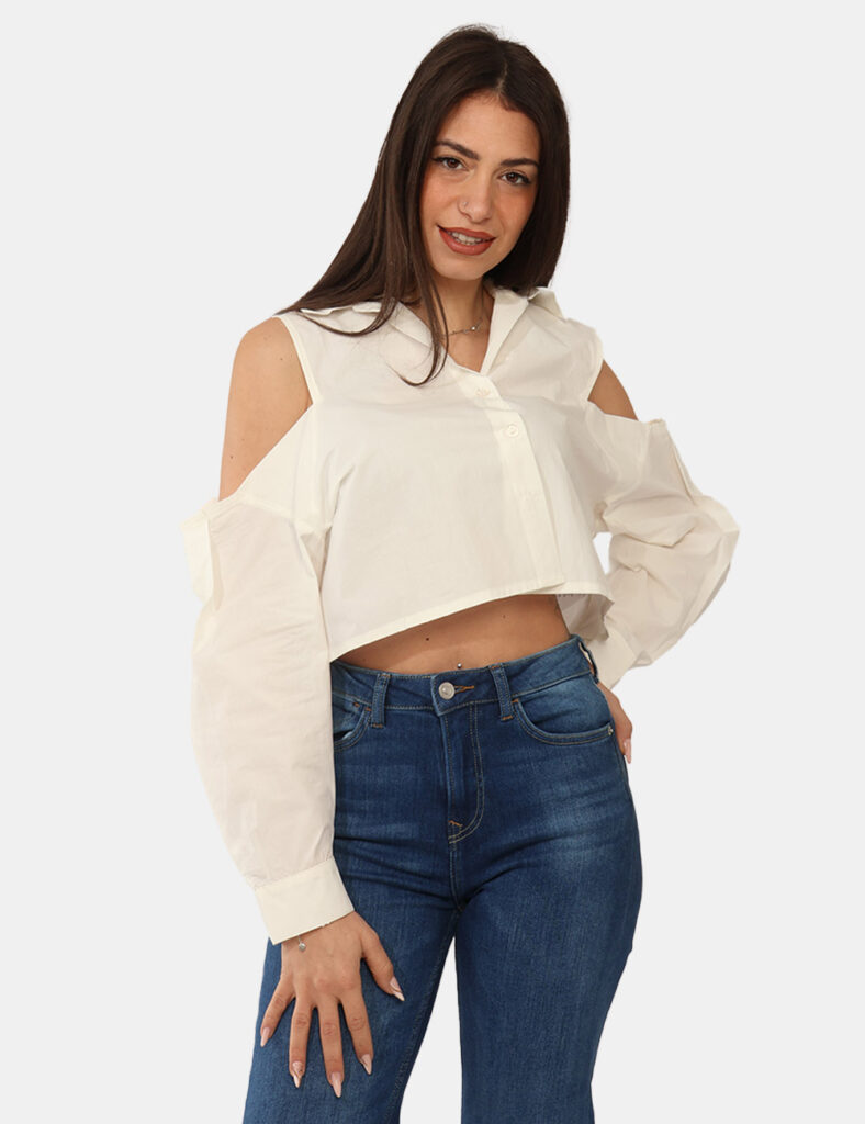 Abbigliamento donna scontato - Camicia Via Delle Rose Bianca