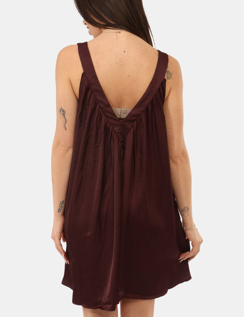 Abbigliamento donna scontato - Vestito Via Delle Rose Bordeaux