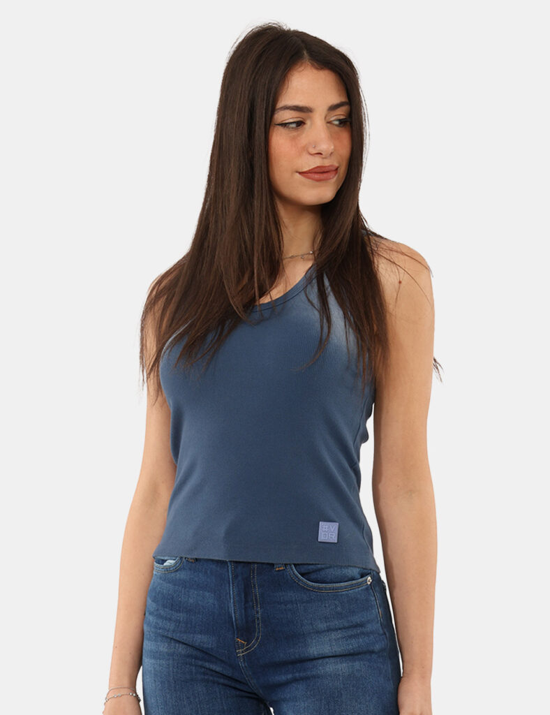 Abbigliamento donna scontato - Top Via Delle Rose Azzzurro