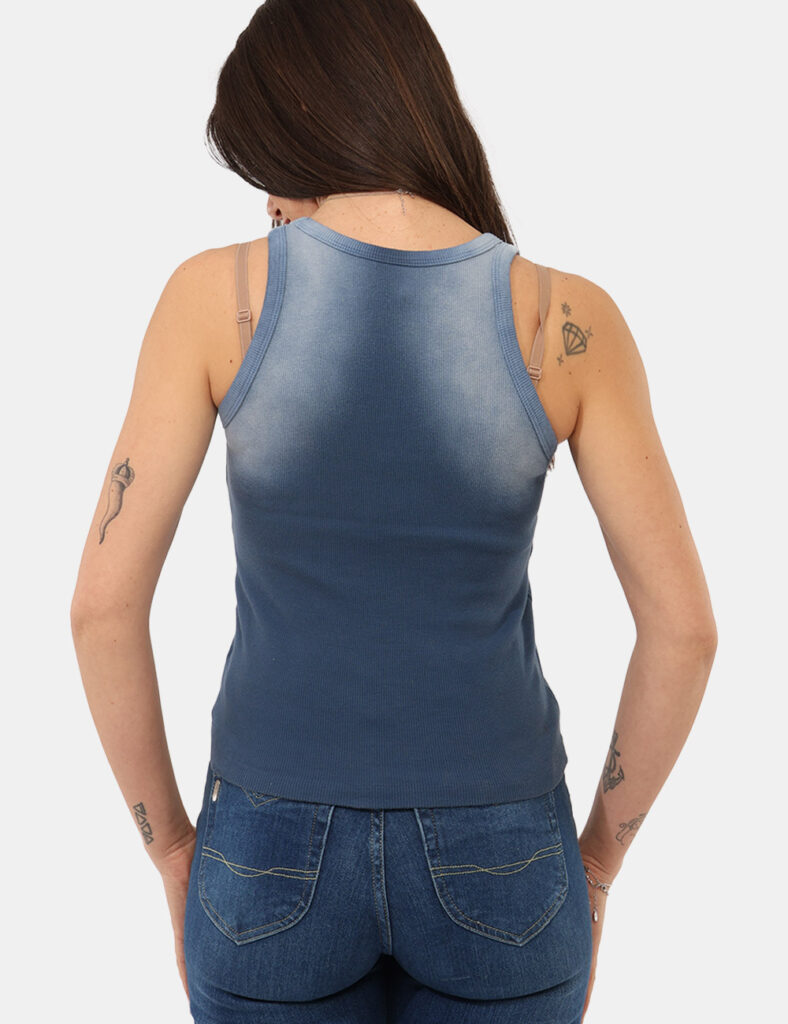 Abbigliamento donna scontato - Top Via Delle Rose Azzzurro