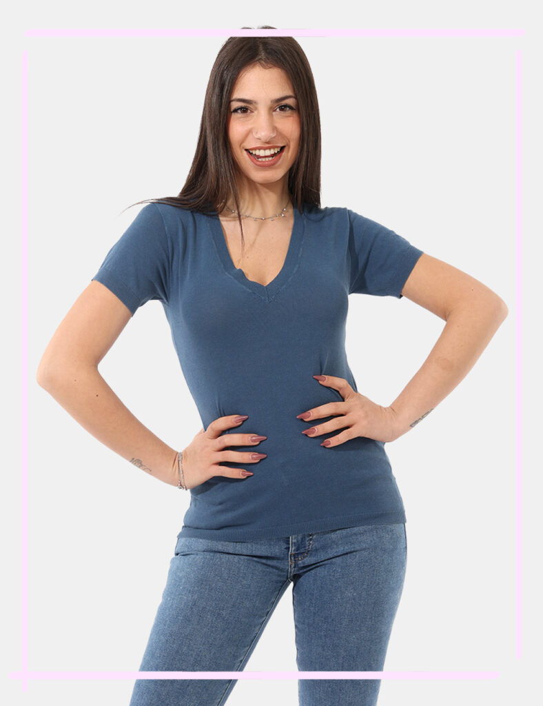 Abbigliamento donna scontato - T-shirt Refrigiwear Blu tg. S