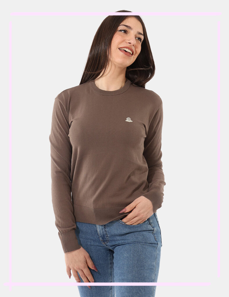 Abbigliamento donna scontato - Felpa Refrigiwear Marrone tg. S