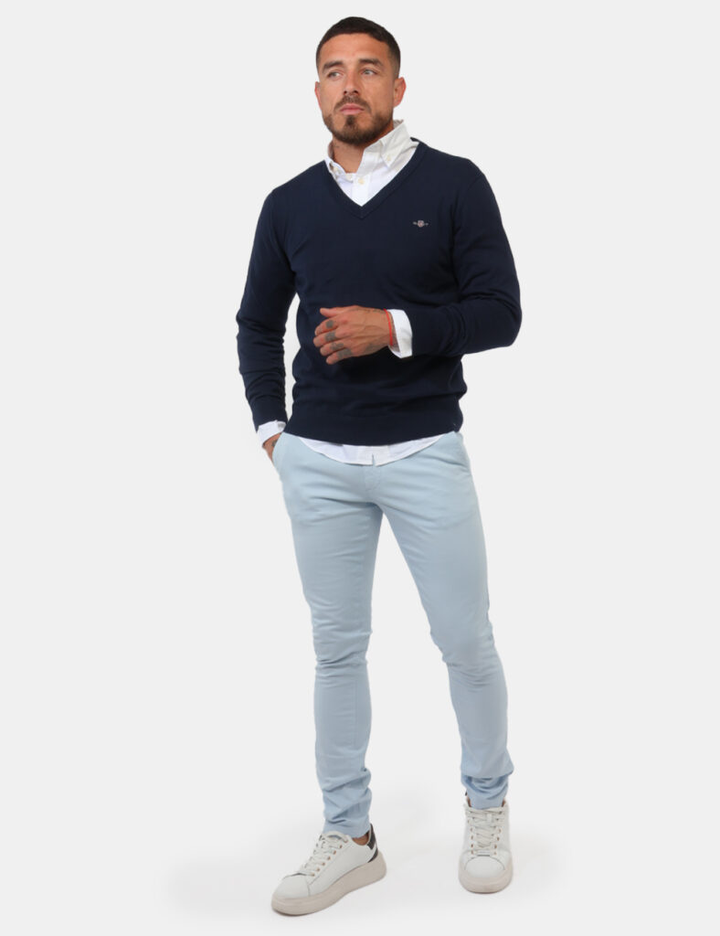 Pantalone Gant Azzurro