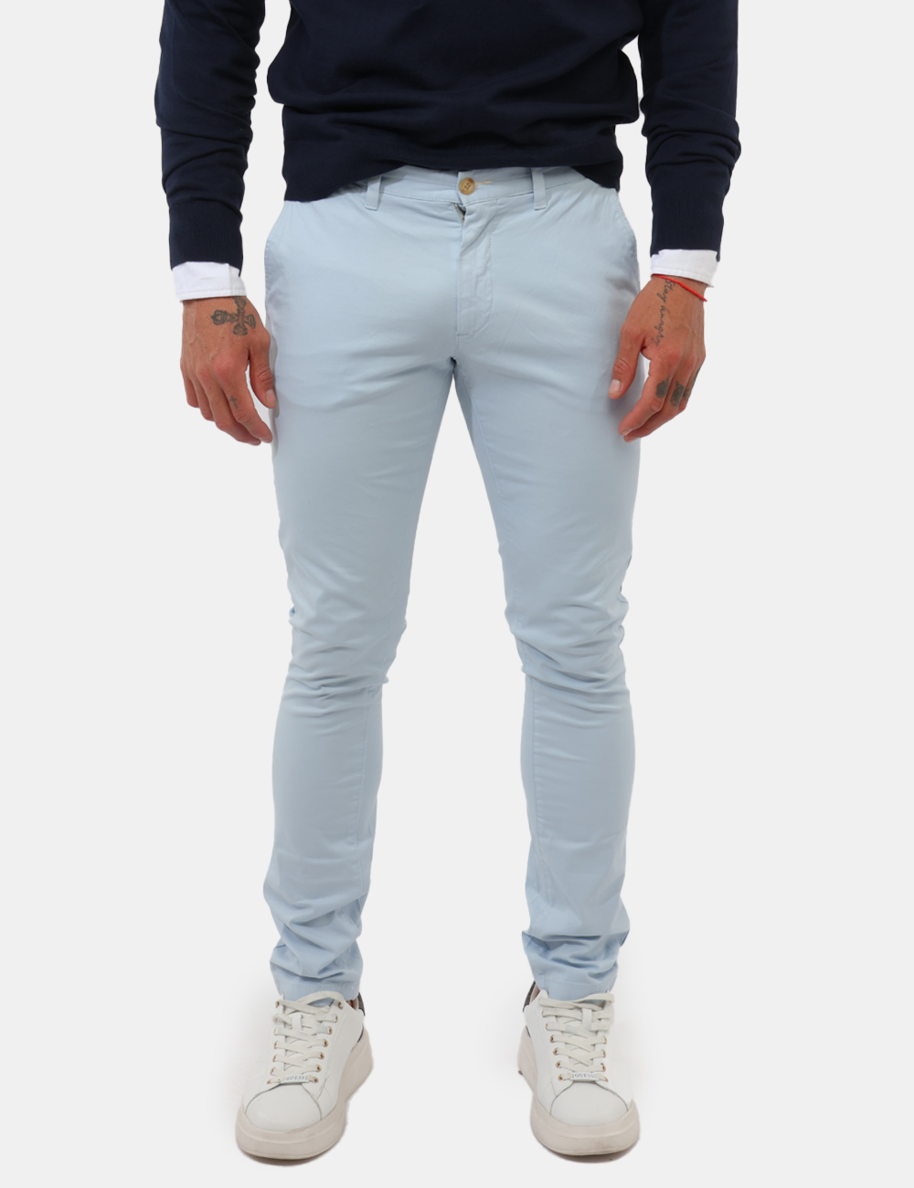 2501-1505353-SB_457_PE26_5 Pantalone Gant Azzurro - Pantalone GANT Azzurro da uomo Elegante e contemporaneo, il Pantalone GANT Azzurro è il capo ideale