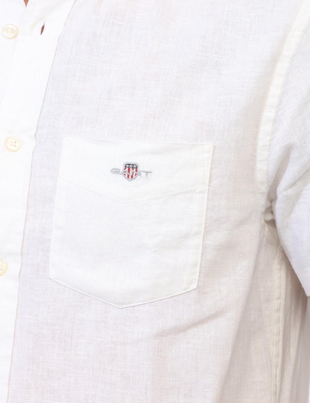 2501-3250083-SB_110_PE26_3 Camicia Gant Bianca - Camicia GANT Bianca da uomo Fresca, leggera e dallo stile senza tempo, la Camicia GANT Bianca è il cap