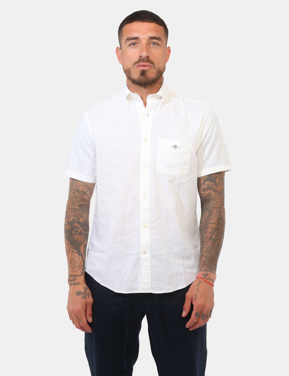 2501-3250083-SB_110_PE26_5 Camicia Gant Bianca - Camicia GANT Bianca da uomo Fresca, leggera e dallo stile senza tempo, la Camicia GANT Bianca è il cap