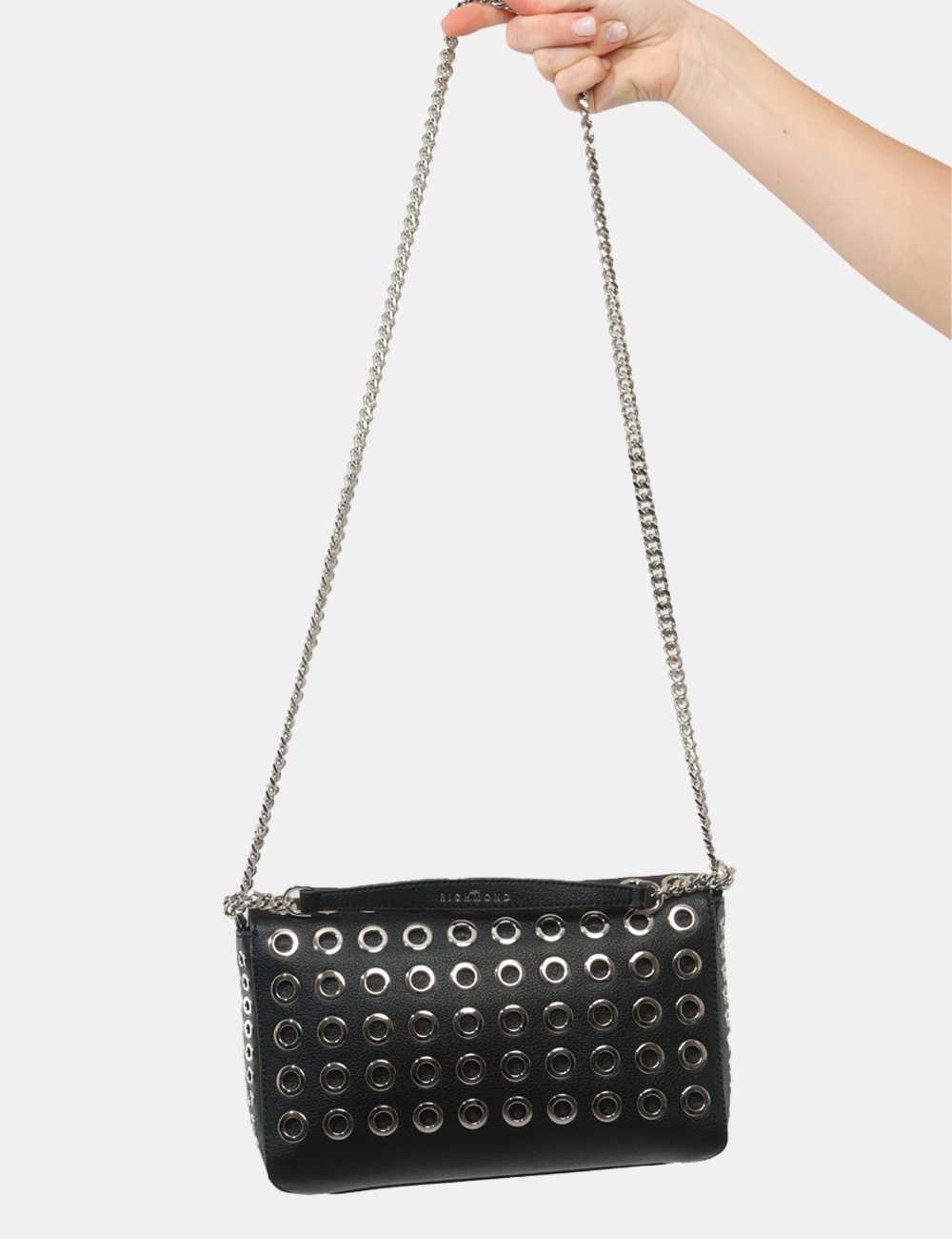 26167BO-SB_BLACK_PE26_6 Borsa John Richmond Nera - Borsa JOHN RICHMOND Nera Grintosa, compatta e ricca di dettagli distintivi, questa borsa da donna