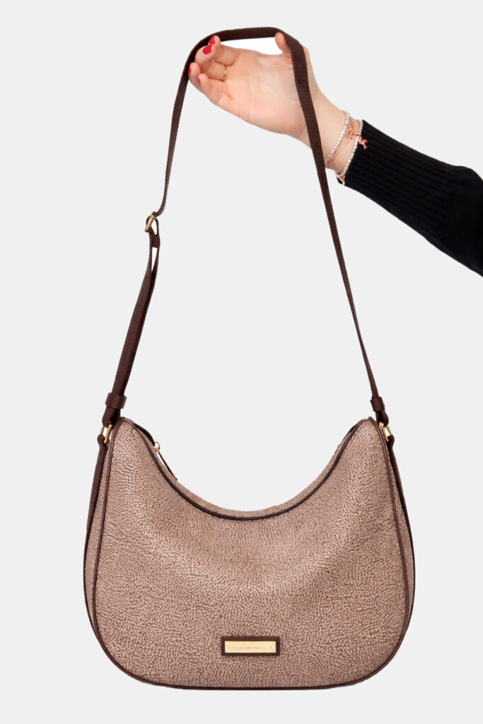 Borse tracolla da donna scontate outlet - Borsa Borbonese Marrone