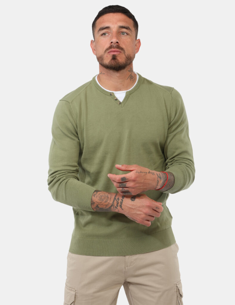 Outlet maglione uomo scontato - Maglia Prj22. Verde