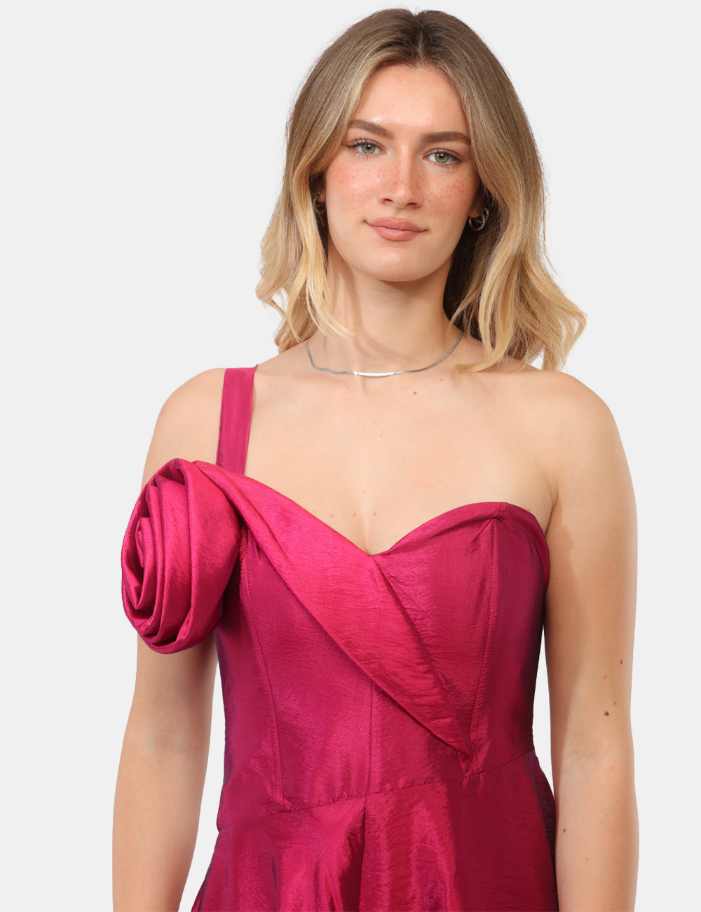 56968-SB_FUCHSIA_PE26_6 Abito Explosion Fucsia - Abito EXPLOSION Fucsia da donna Audace, femminile e impossibile da non notare, l’Abito EXPLOSION Fu