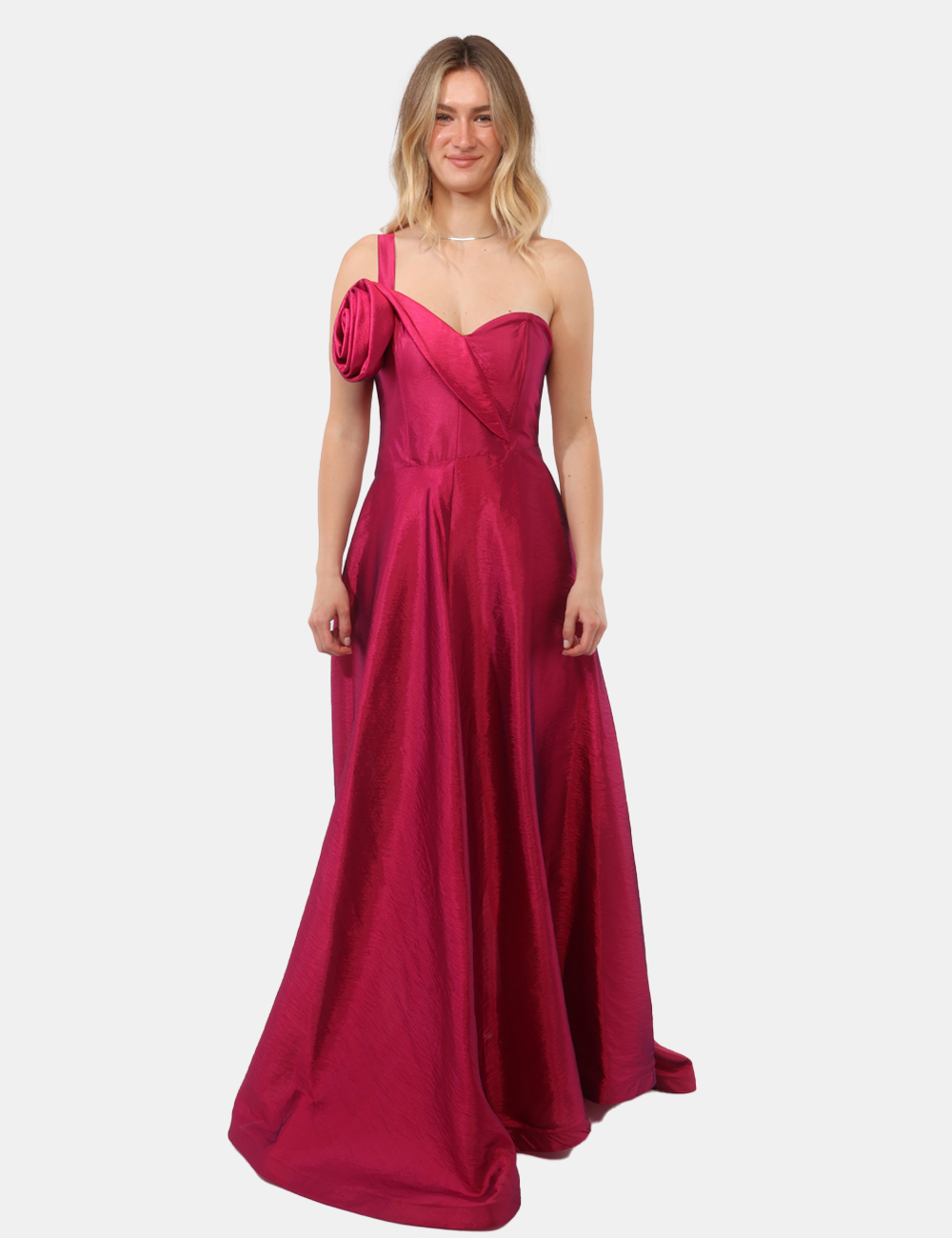 56968-SB_FUCHSIA_PE26_8 Abito Explosion Fucsia - Abito EXPLOSION Fucsia da donna Audace, femminile e impossibile da non notare, l’Abito EXPLOSION Fu