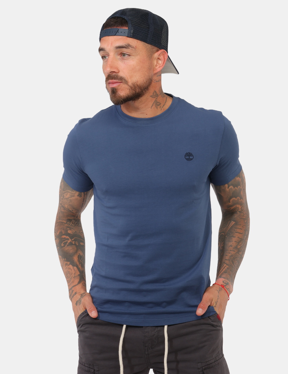 A2BR3-OB_OCEANA_PE26_1 T-shirt Timberland Blu - T-shirt TIMBERLAND Blu da uomo Essenziale, versatile e sempre attuale: la T-shirt TIMBERLAND Blu è