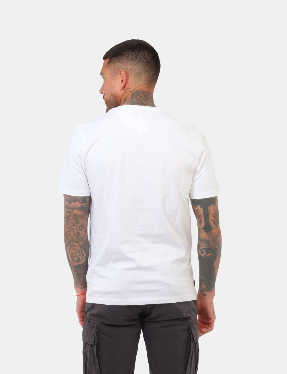 A2BRN-OB_WHITE_PE26_2 T-shirt Timberland Bianca - T-shirt TIMBERLAND Bianca da uomo Pulita, versatile e sempre attuale, la T-shirt TIMBERLAND Bian
