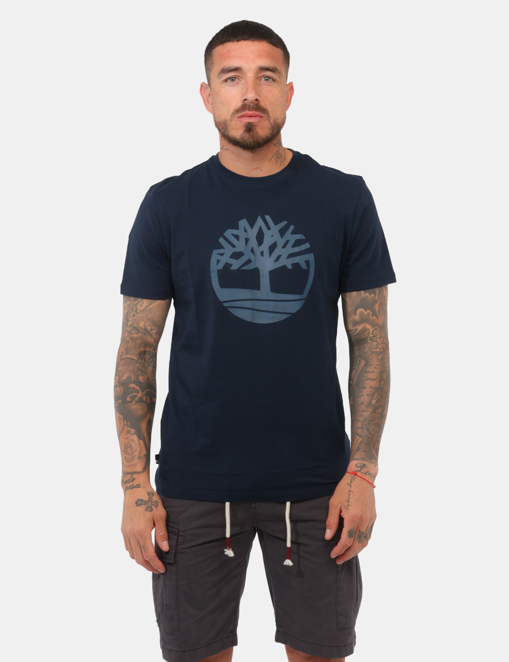 A2C6S-OB_DARK-SAPPHIRE-DARK-DENIM_PE26_5 T-shirt Timberland Blu - T-shirt TIMBERLAND Blu da uomo Decisa ma equilibrata, la T-shirt TIMBERLAND Blu è il capo ideale pe