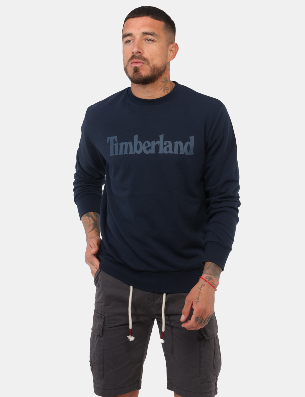 A6CWC-OB_DARK-SAPPHIRE_PE26_1 Felpa Timberland Blu - Felpa TIMBERLAND Blu da uomo Versatile e confortevole, la Felpa TIMBERLAND Blu è il capo ideale per a