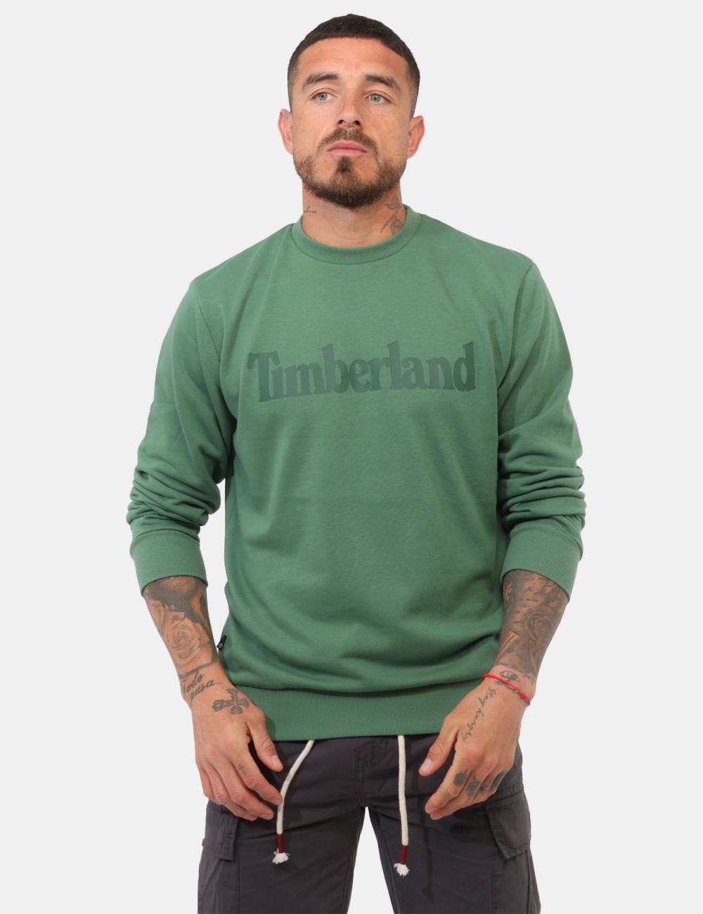 A6CWC-OB_MYRTLE_PE26_1 Felpa Timberland Verde - Felpa TIMBERLAND Verde da uomo Pratica, versatile e dallo stile naturale, la Felpa TIMBERLAND Verde