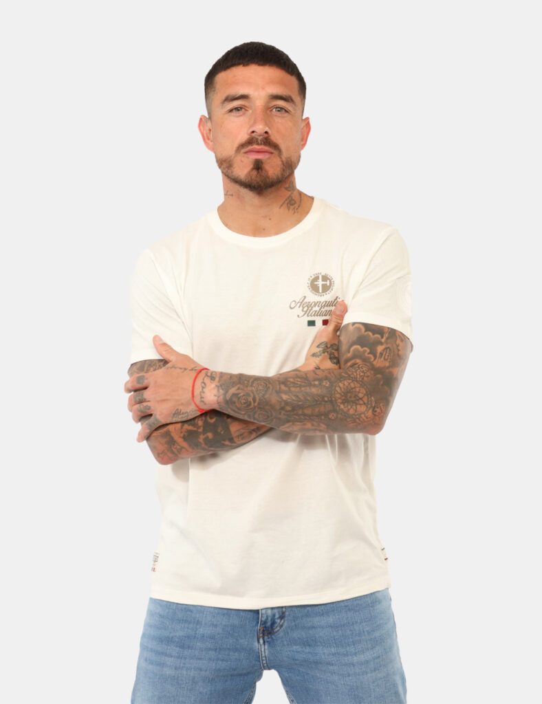 T-shirt Aeronautica Italiana Bianca