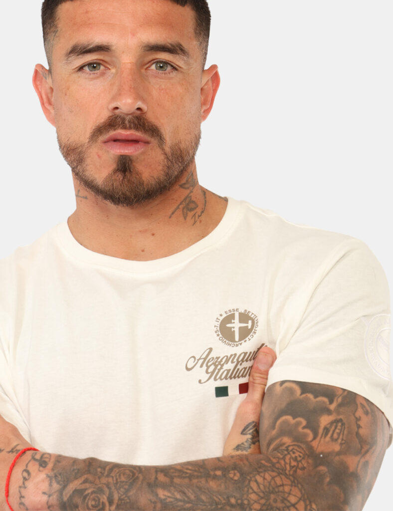 T-shirt Aeronautica Italiana Bianca