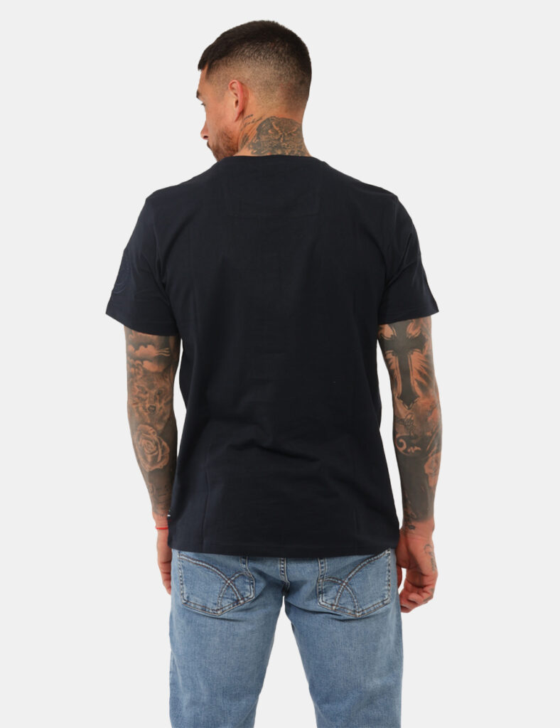 abbigliamento uomo sportivo comodo - T-shirt Aeronautica Italiana Blu