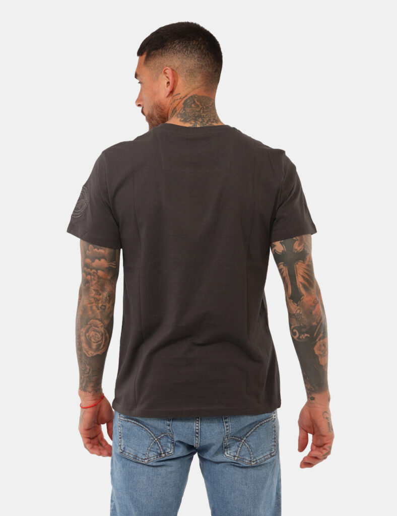 abbigliamento uomo sportivo comodo - T-shirt Aeronautica Italiana Grigia