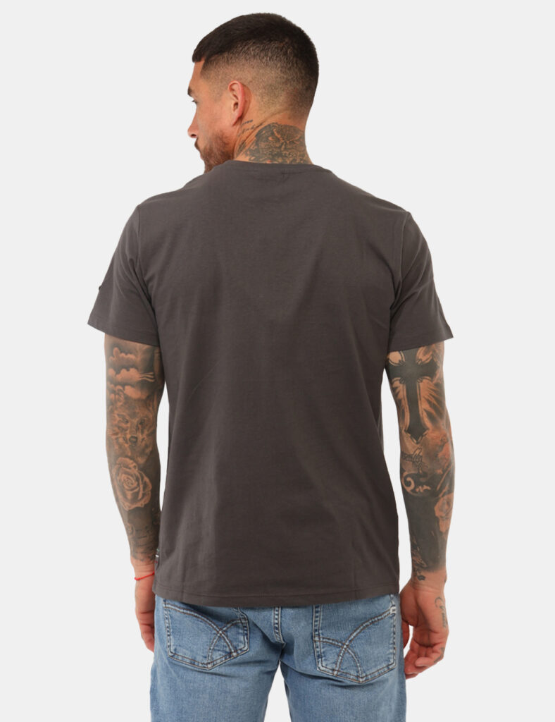 abbigliamento uomo sportivo comodo - T-shirt Aeronautica Italiana Grigia