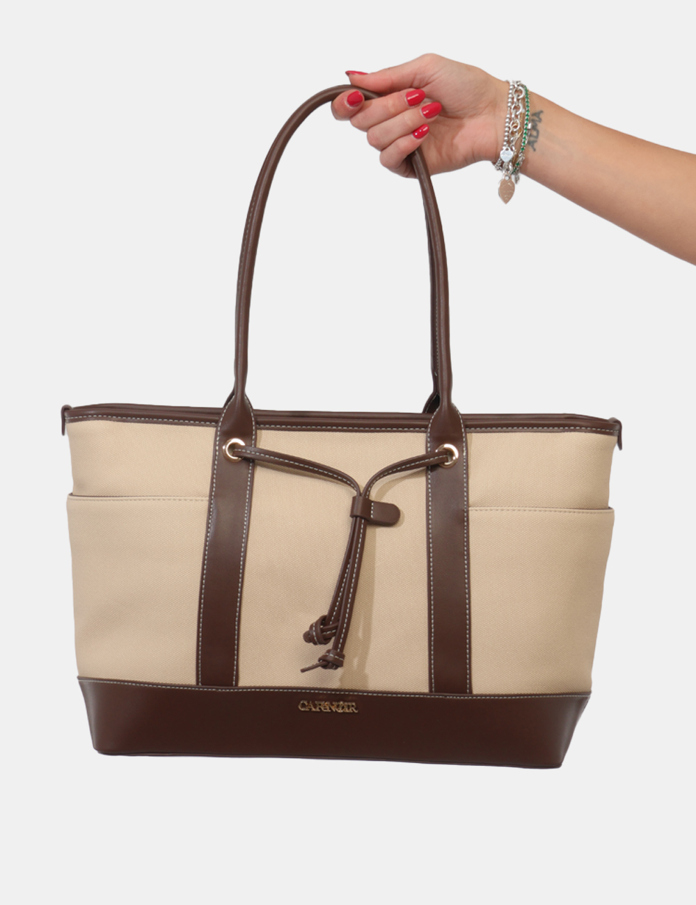 C3MB1005-OB_MORO-BEIGE_PE26_5 Borsa Cafe`Noir Beige - Borsa CAFeNOIR Beige da donna Elegante, versatile e perfetta per accompagnarti in ogni momento dell